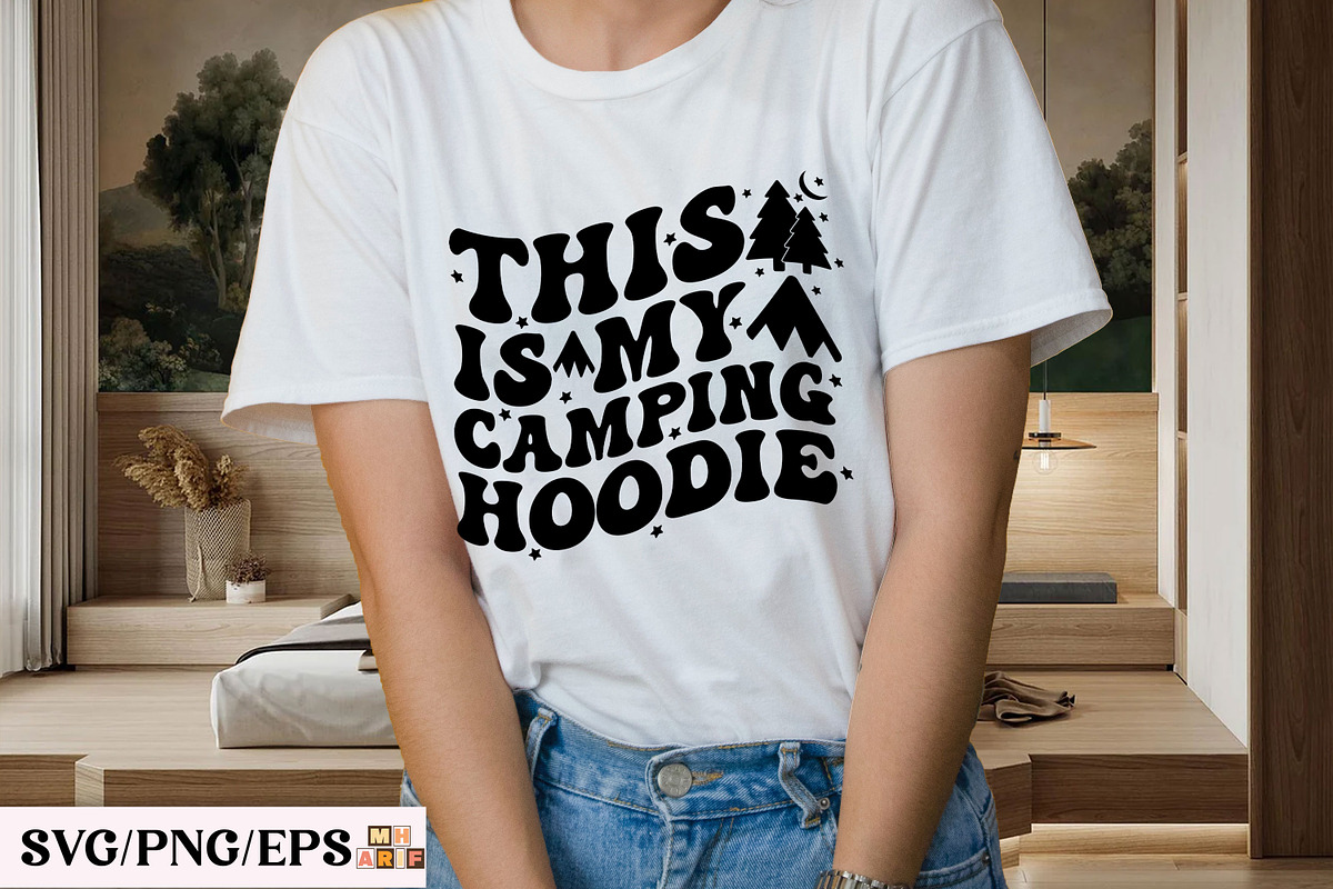 This is My Camping Hoodie, Camping, a Graphic by mh_arif (Photo 3 of 3)