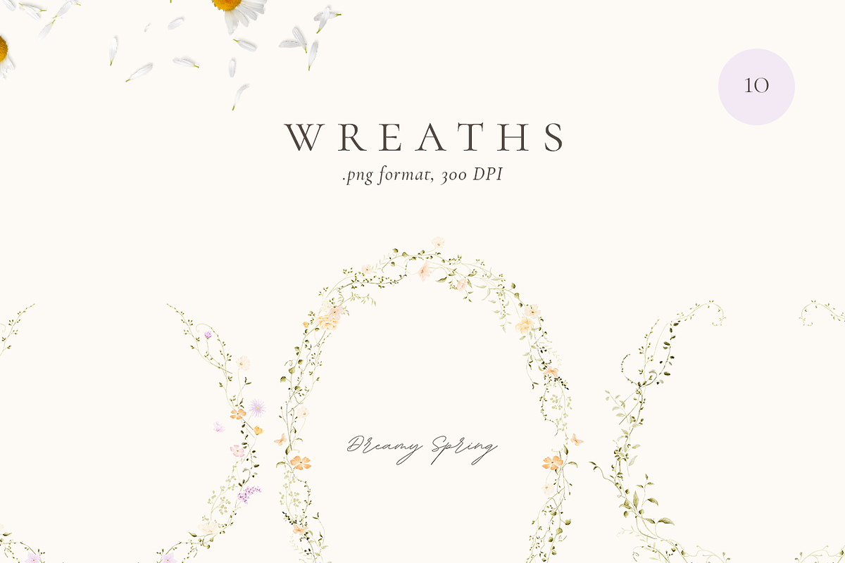 Dreamy Spring Watercolor Wildflowers, a Decorative Illustration by Altea Design Studio (Photo 9 of 15)