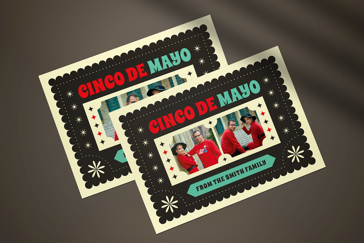 Cinco De Mayo Greeting Card, a Card Template by graphicook (Photo 2 of 4)