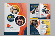 Gym & Fitness Bifold Brochure, a Brochure Template by Cristal Pioneer (Thumbnail 1 of 4)