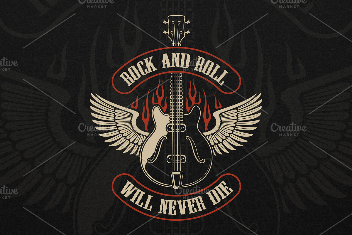 Rock and Roll Illustrations Bundle, an Illustration by Natali_ (Photo 3 of 7)