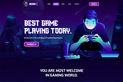 Vue Js Gaming Website Template, a Vue Template by HasThemes (Thumbnail 2 of 5)