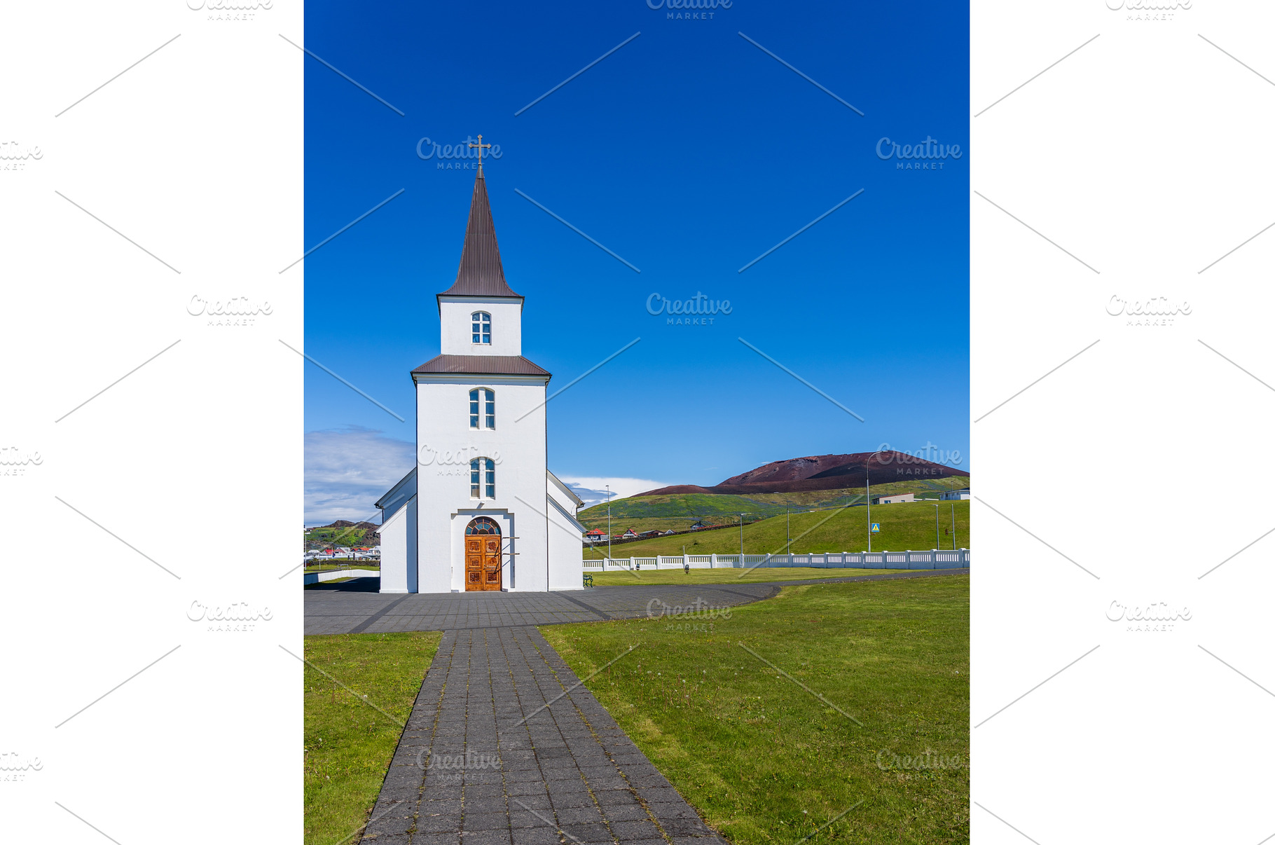 The Landa church cemetery in Heimaey, an Architecture Photo by Backyard Stock