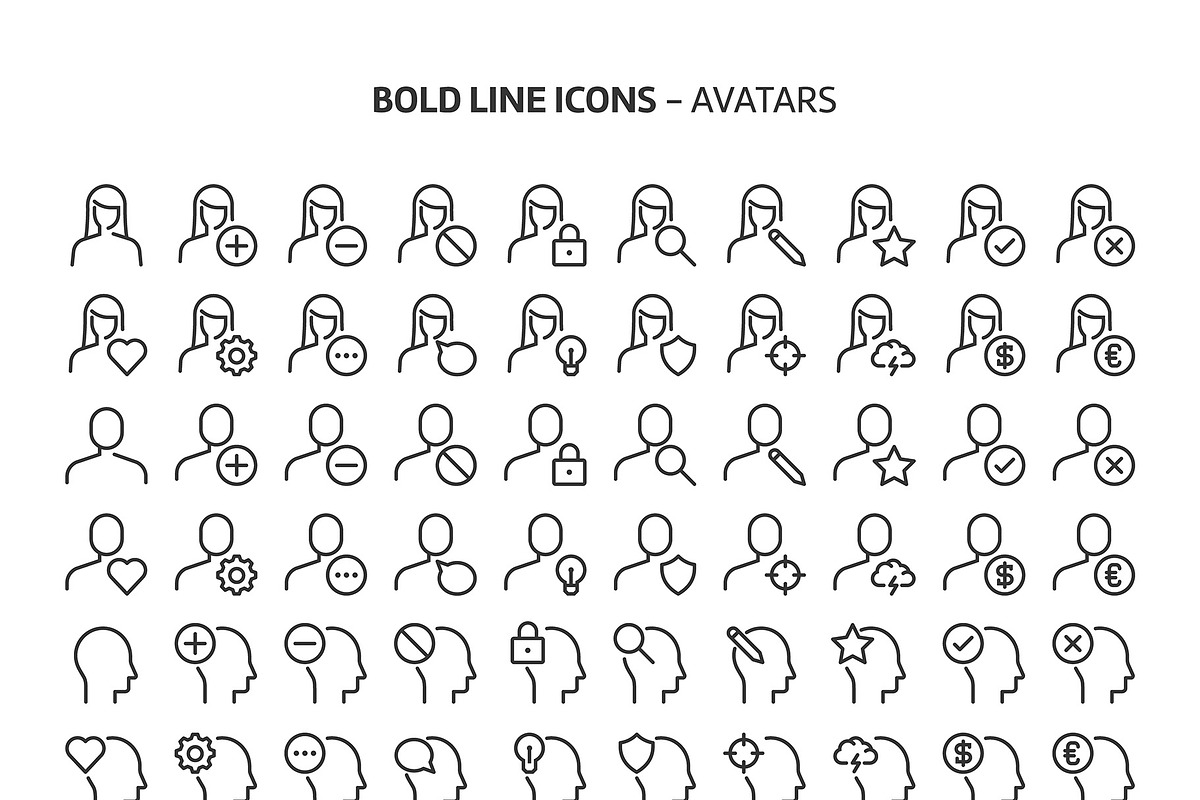 Bold Line Icons, an Outline Icon by Howcolour (Photo 128 of 151)