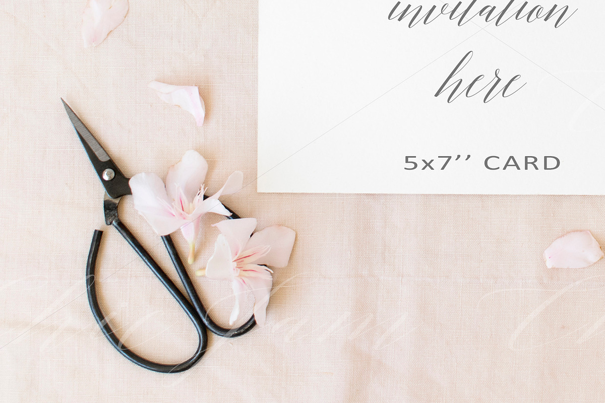 Wedding invitation mockup - psd/png, a Print Template by L'Aura Studio (Photo 2 of 3)