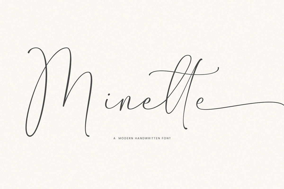 Minette | A Handwritten Font, a Handwritten Font by Typoraith Co (Photo 1 of 10)