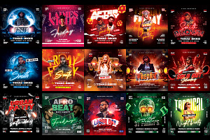 200 Night Club Party Flyer Bundle