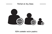 User Avatar Icons Set, an Icon by Designfour (Thumbnail 7 of 7)