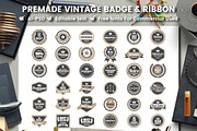 568 Vintage Objects and Badges, a Branding & Logo Template by Toonsteb (Thumbnail 23 of 24)
