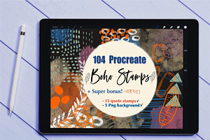 Procreate Stamps - Boho