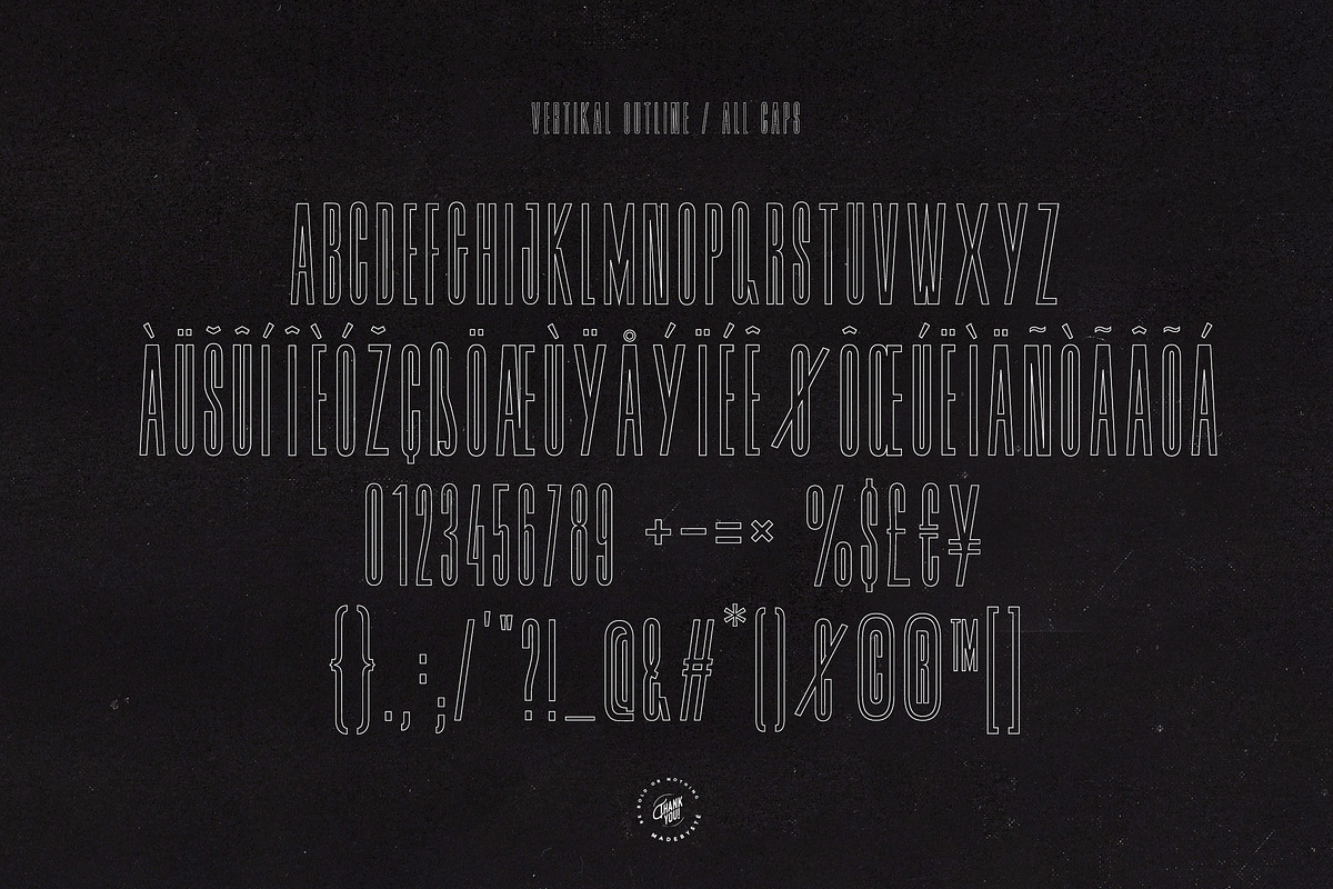 VERTIKAL — 3 CONDENSED FONTS, a Sans Serif Font by Madebysté. (Photo 12 of 15)