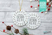 Round Ornament Mockup - 2 Sided, a Product Mockup by Simply Mockups (Thumbnail 1 of 2)