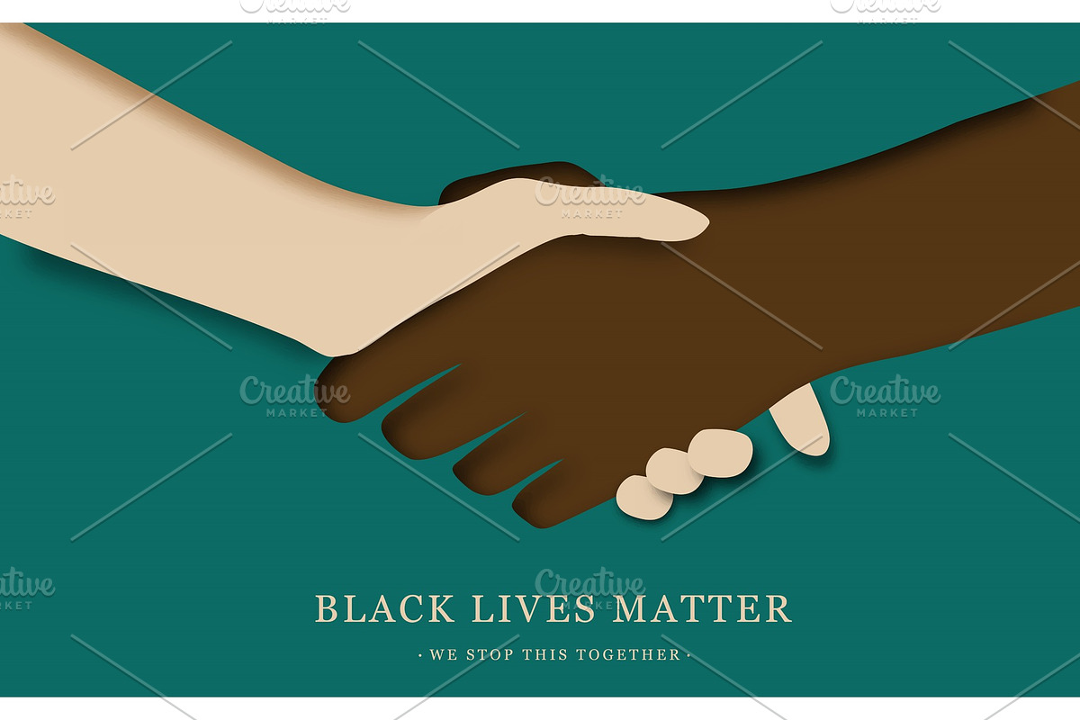 Black Lives Matter. Human hand, an Object Graphic by Vitaliy Starkov