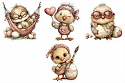 Whimsical Easter Chicken Clipart, an Illustration by Daily.Designs (Thumbnail 6 of 8)