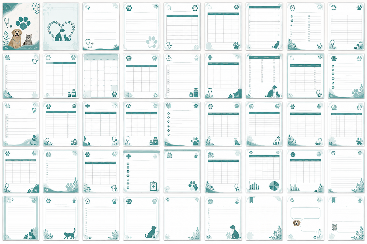 Veterinary Clinic Planner, a Stationery Template by S Graphic Studio (Photo 2 of 4)