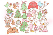 Preppy Coquette Christmas Bundle, a Seasonal Illustration by Huxmay (Thumbnail 5 of 7)