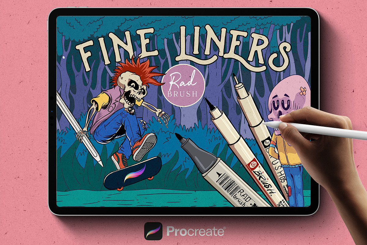 Procreate Fine Liners, a Brush Add-On by RadekBroz (Photo 1 of 10)