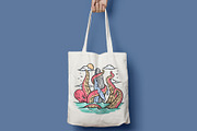 Giant octopus attacks whales, an Animal Illustration by gunaonedesign (Thumbnail 4 of 4)