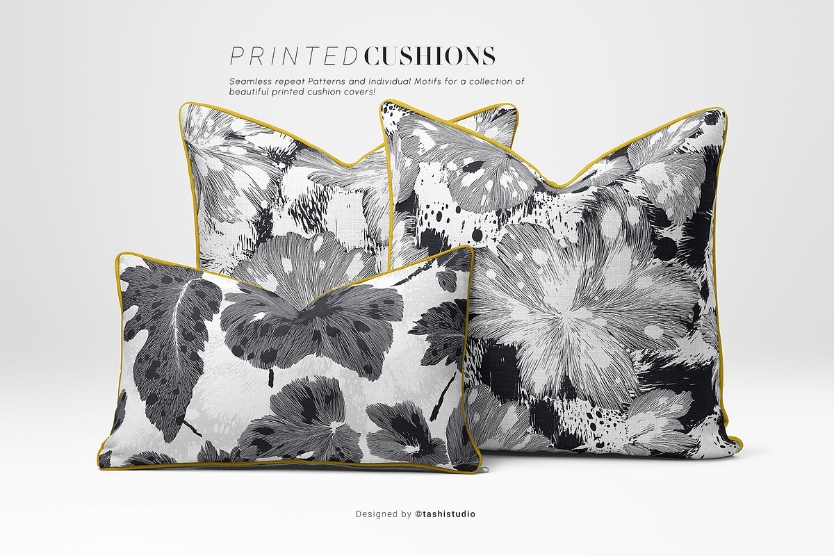Mono Chic Abstract Floral Pattern, a Pattern Graphic by TSTUDIO (Photo 7 of 14)