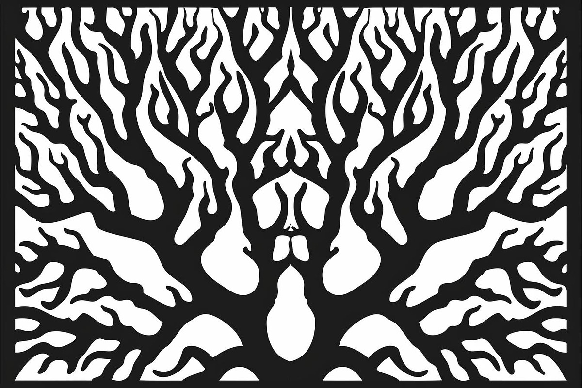Nature Pattern Silhouette Files, an Illustration by hafijul (Photo 7 of 9)