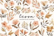 watercolor vintage botanical flowers, an Illustration by beatriceviyiwi (Thumbnail 3 of 10)