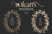 String Lights Procreate Brushes, a Brush Add-On by Studio Kitsch (Thumbnail 5 of 10)