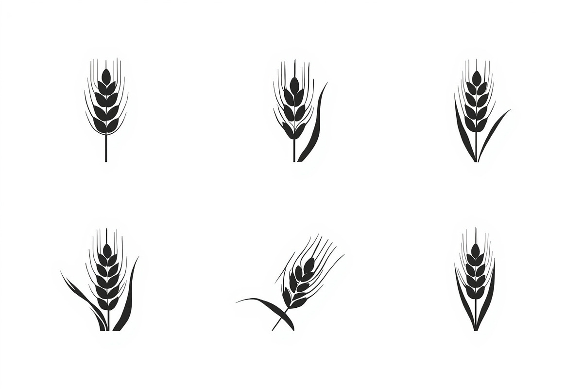 Wild Grass & Grain Vector Set, an Illustration by BIPLOB EXPERT (Photo 5 of 9)