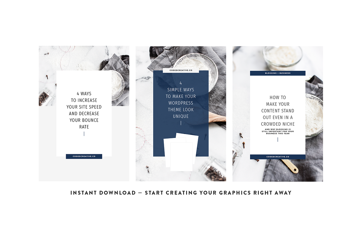 Sugar Pinterest Templates, a Social Media Template by Coded Creative (Photo 6 of 6)