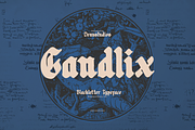 Candlix | Blackletter Typeface, a Blackletter Font by Denustudios (Thumbnail 1 of 12)