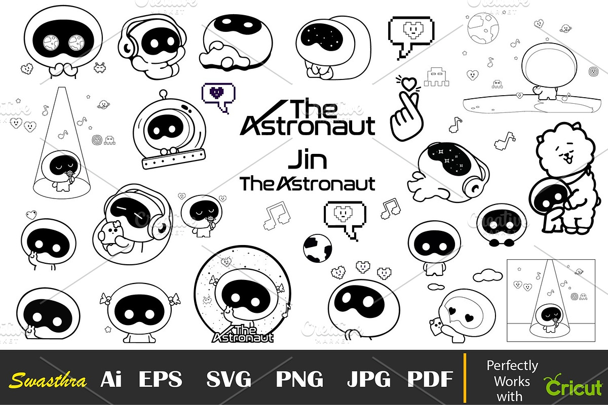 35 Wootteo BTS SVG, K-pop Vector PNG, an Object Illustration by FancyDesignStudio (Photo 1 of 9)