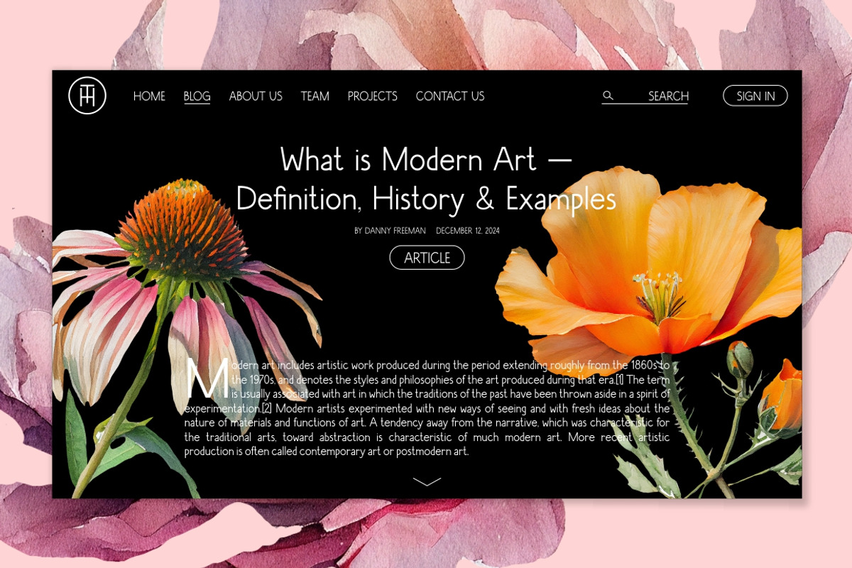 100 Floral Watercolor Illustrations, an Object Graphic by Nocturnal Wolf (Photo 3 of 13)