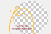 Whimsical Butter Yellow Bows clipart, a Decorative Illustration by Oleksandra Illustrates (Thumbnail 2 of 13)