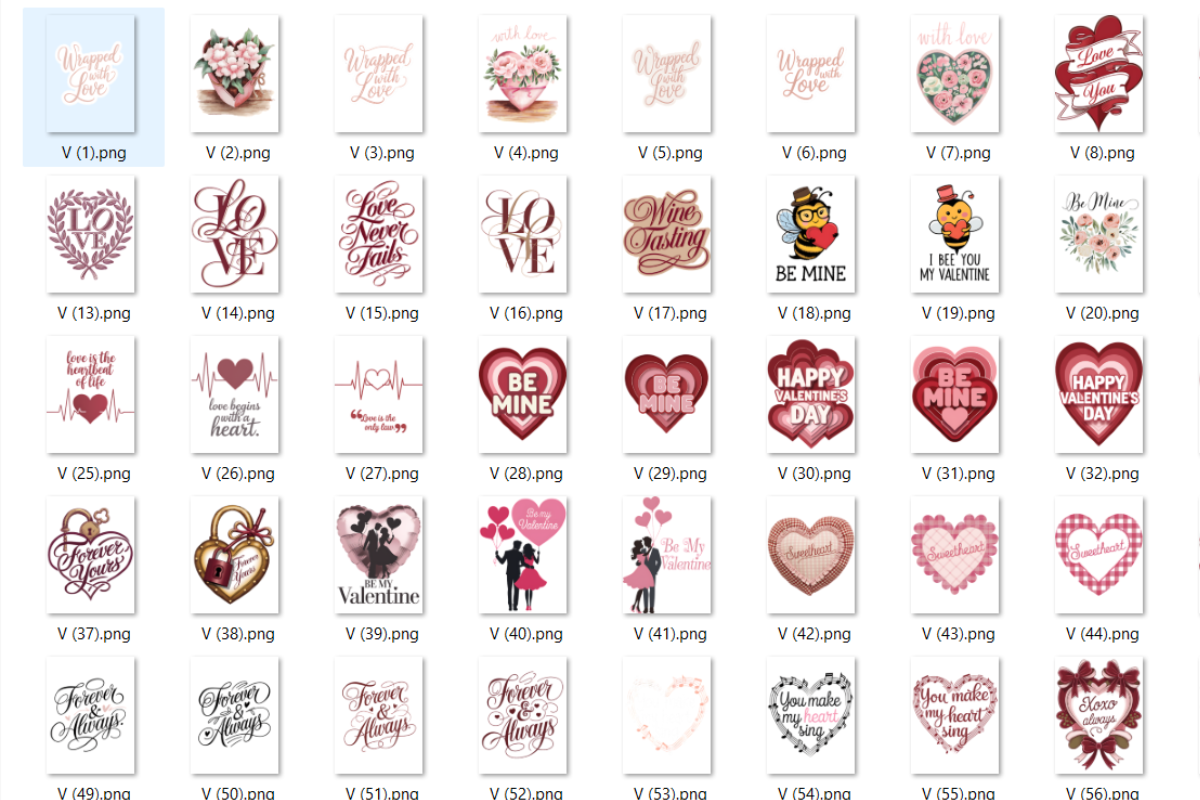 Valentine’s Day PNG Clipart Bundle, an Object Illustration by Daffodil Dream Studio (Photo 5 of 7)