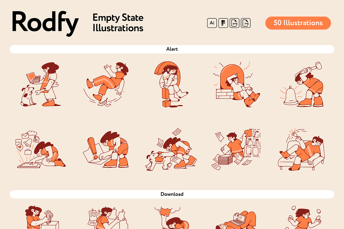 Rodfy Empty State Illustrations, an Empty State Illustration by Welovegraphics (Photo 7 of 7)