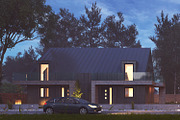 Vray Night Pro Setup Scene - House, an Architecture 3D Model by VisualCG (Thumbnail 5 of 8)