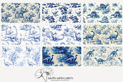 70 dinosaur toile seamless pattern, a Pattern Graphic by Poppy Lane Studio (Thumbnail 7 of 10)