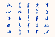Women's Figure Poses In A Trendy Set, an Object Illustration by Illustrava (Thumbnail 3 of 9)