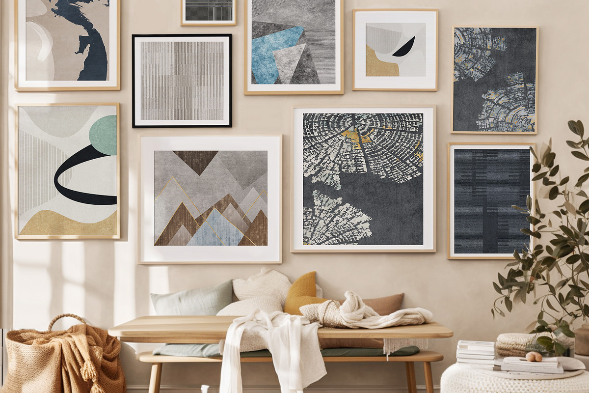 Simple Abstract Painting Art Poster, a Wallpaper Graphic by Muzi pear studio (Photo 3 of 9)