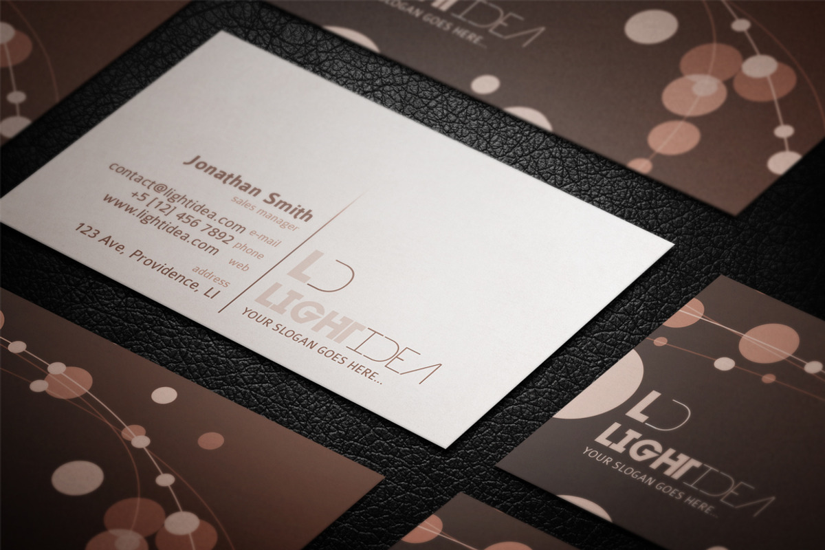 LightIdea Business Card, a Business Card Template by artnook (Photo 5 of 5)