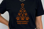 Christmas Paw Print PNG Bundle, a Seasonal Illustration by Tanya Kart (Thumbnail 3 of 9)