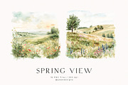 Spring View, a Seasonal Illustration by PeDe Designs (Thumbnail 2 of 10)