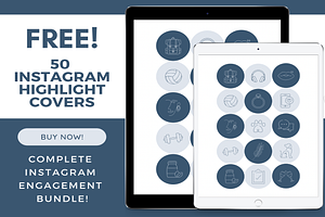 Blue Instagram Puzzle Grid Template