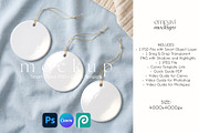 Ceramic Ornament Mockup Set of 3, a Household Mockup by EmpaviMockups (Thumbnail 1 of 5)