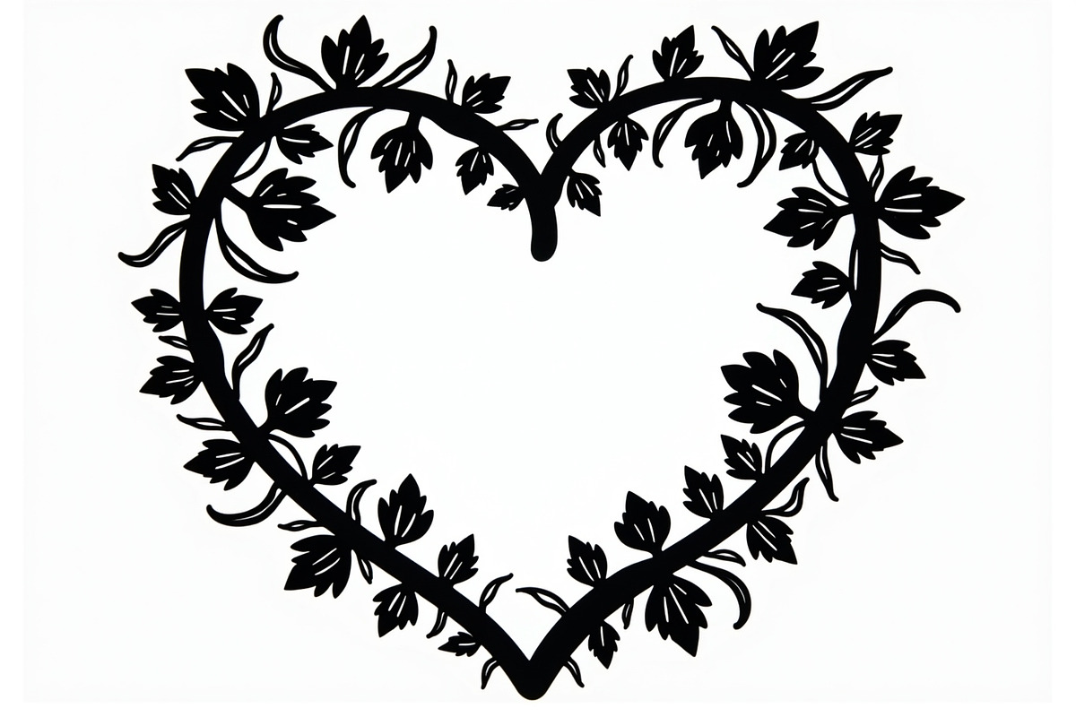 Floral Heart Wreath Bundle, an Illustration by BIPLOB EXPERT (Photo 7 of 9)