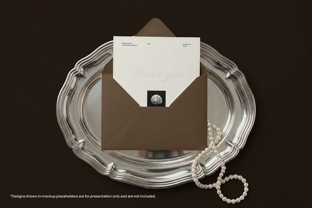 Luxury Stationery Card Mockup Bundle, a Product Mockup by Wildfield Studio (Photo 9 of 11)
