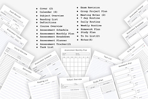 Ultimate Study Planner Bundle Pack