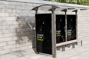 Bus Stop Billboard 2 Mockup, an Advertising Mockup by SLAB! Design (Thumbnail 4 of 7)