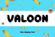 Valoon – Kids Display Font, a Sans Serif Font by Pinisi ART (Thumbnail 1 of 10)