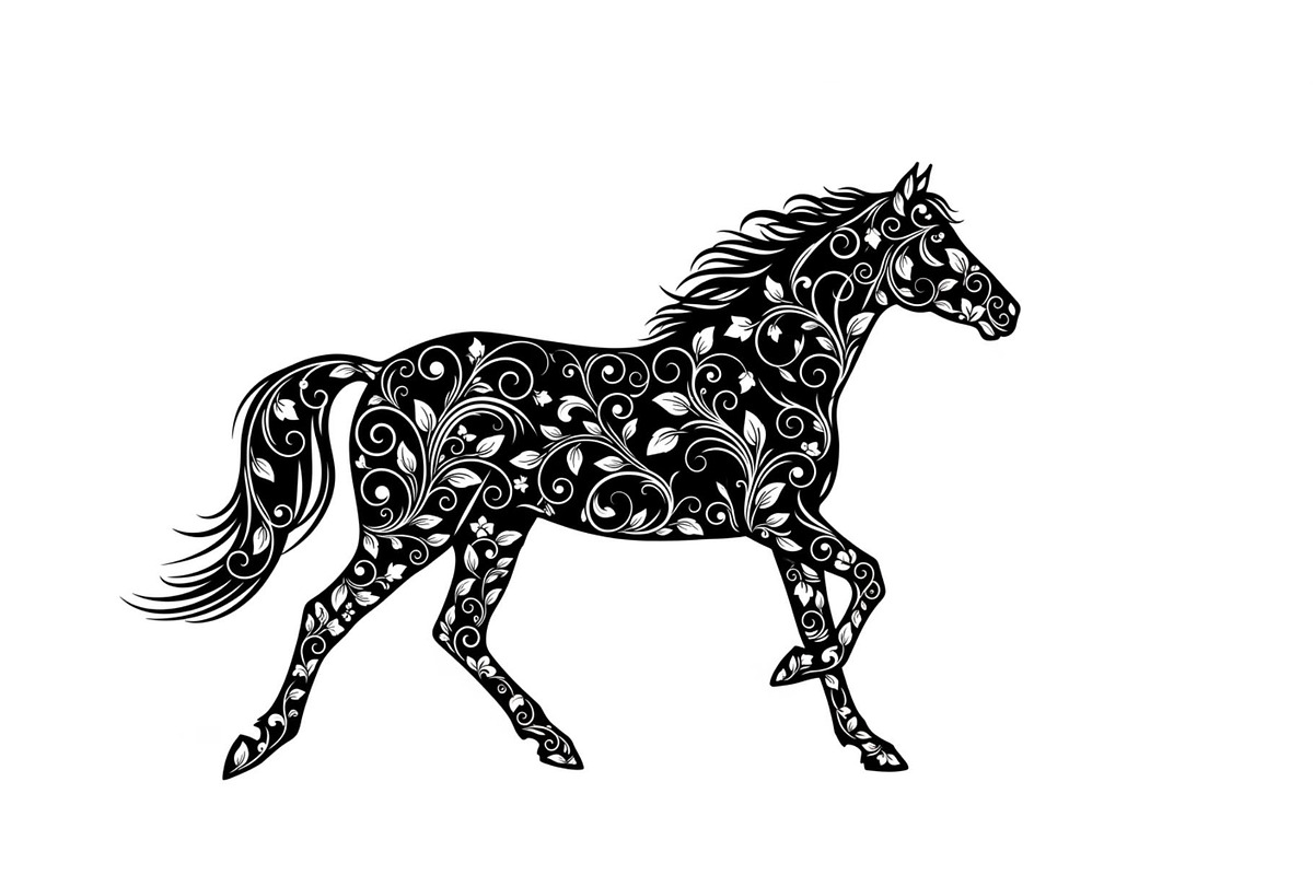 Running Horse Silhouette SVG Bundle, an Illustration by Creativeshirt (Photo 28 of 31)
