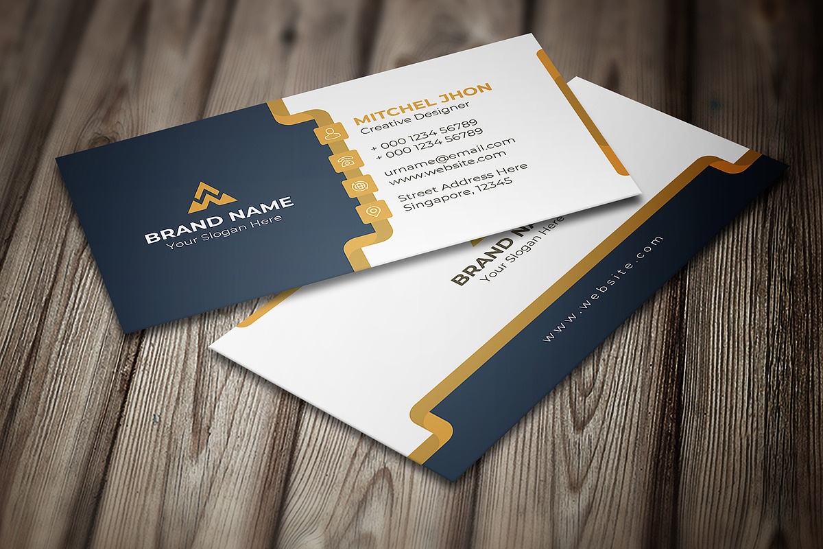 Corporate Business Card Template, a Business Card Template by GFXCity (Photo 3 of 3)